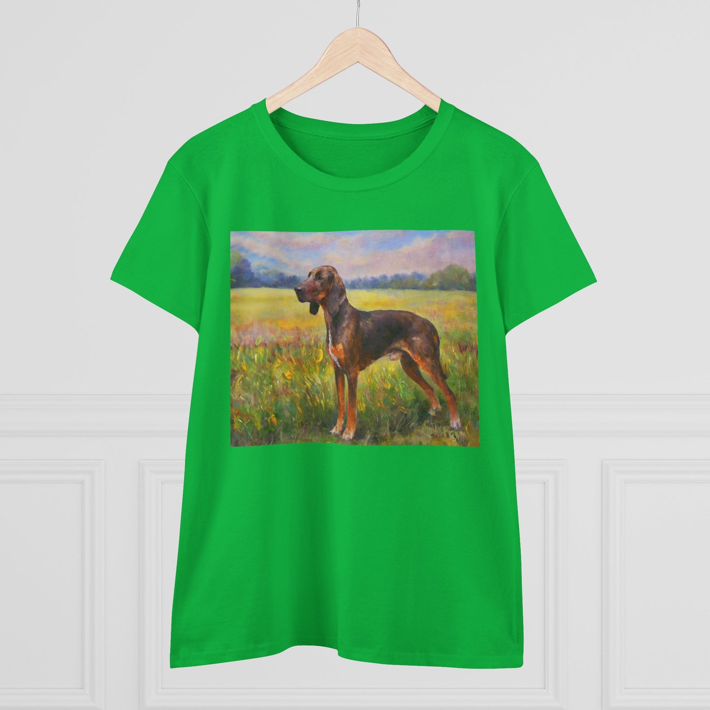 Plott Hound Women's Midweight Cotton Tee