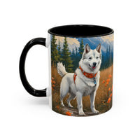 Yakutian Laika Ceramic Accent Coffee Mug (11, 15oz)