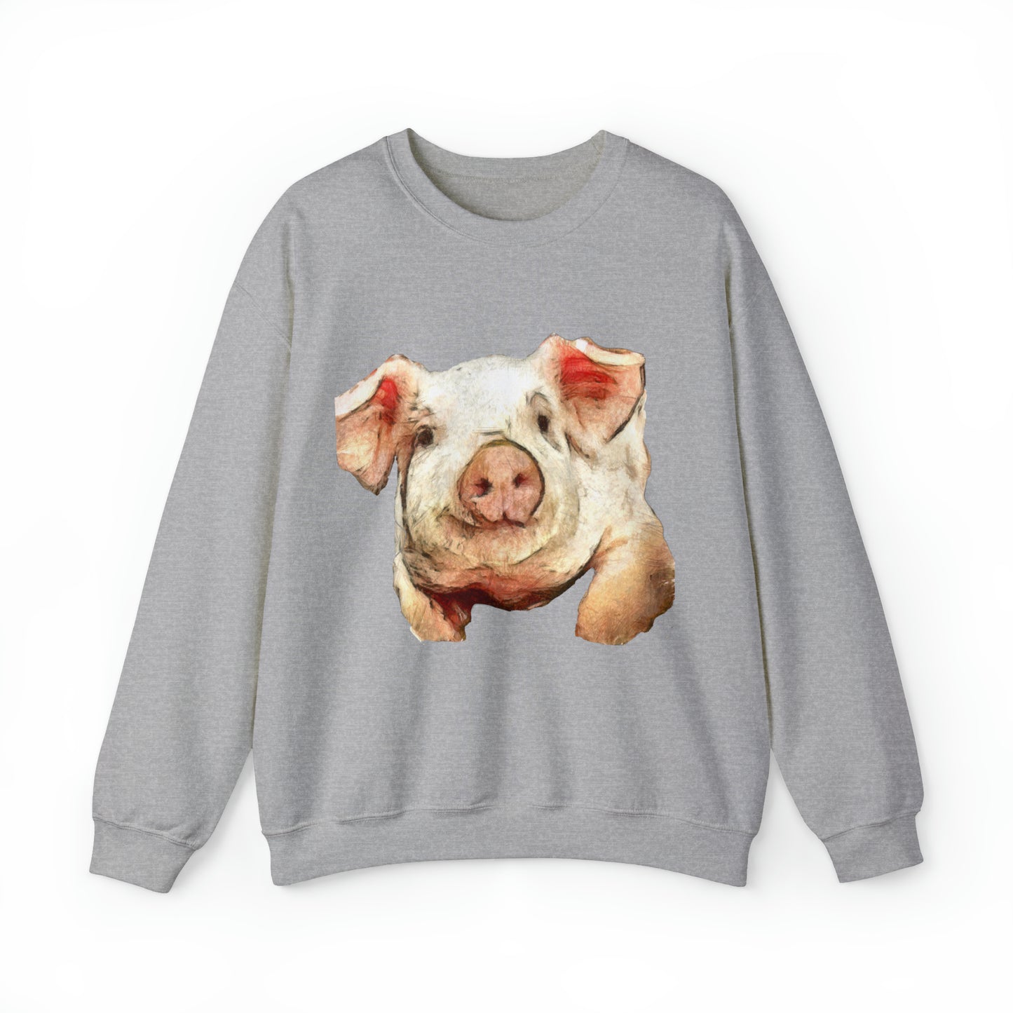 Pig 'Petunia' Unisex 50/50 Crewneck Sweatshirt