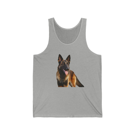 Dutch Sheepdog Fine Art Unisex Jersey Tank Top