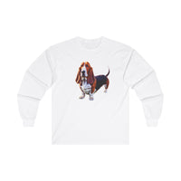 Basset Hound  --  Unisex Classic Cotton Long Sleeve Tee