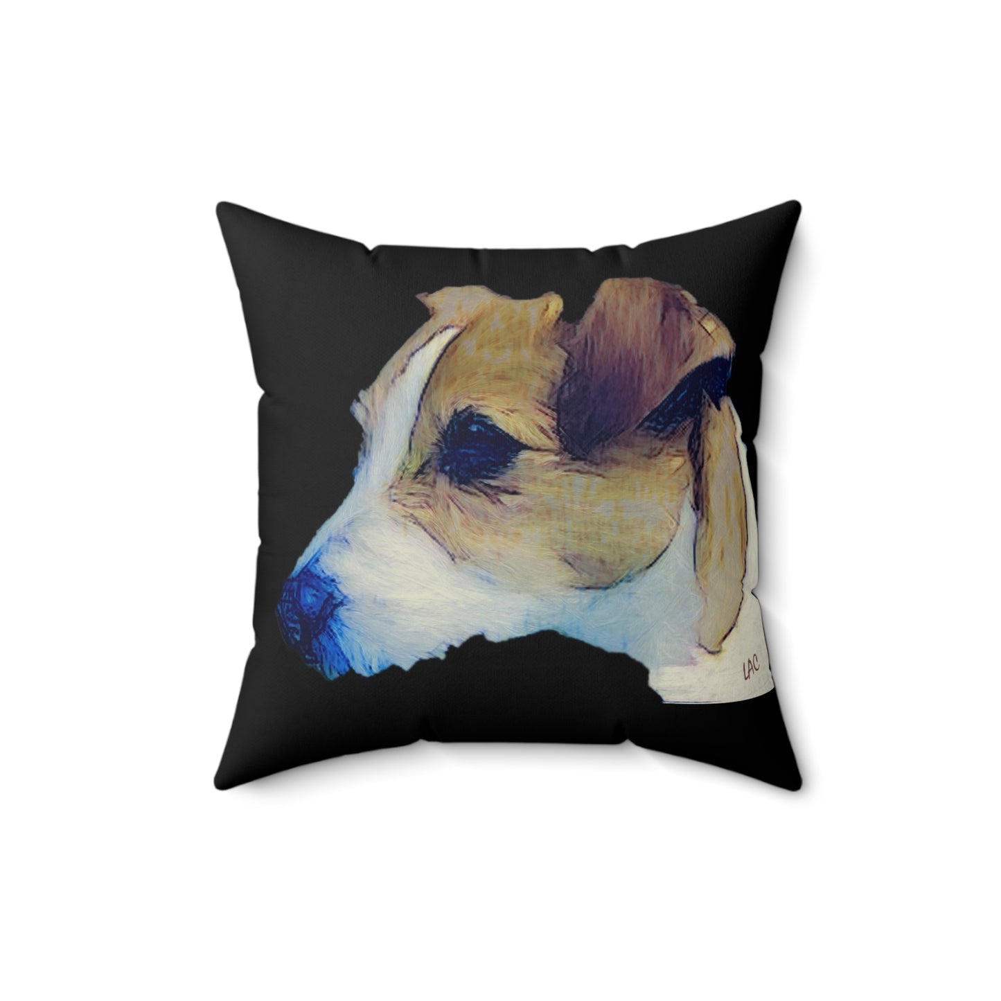 Parson Jack Russell Terrier - Spun Polyester Throw Pillow