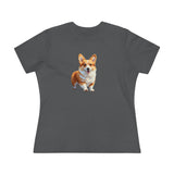Welsh Corgi Puppy Women's Relaxed Fit Cotton Tee
