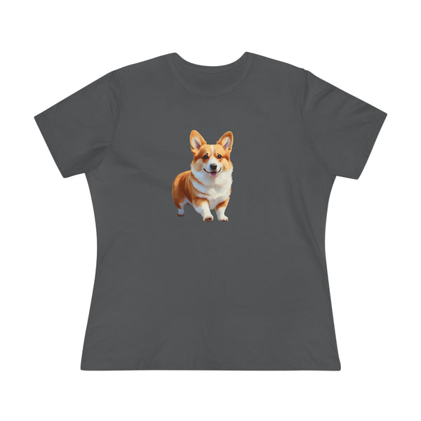 Welsh Corgi Puppy Women's Relaxed Fit Cotton Tee
