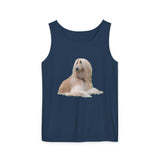 Afghan Hound Unisex Relaxed Fit Garment-Dyed Tank Top