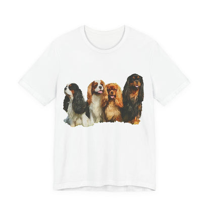 King Charles Spaniels 'Cavalier Club' Unisex Jersey Short Sleeve Tee