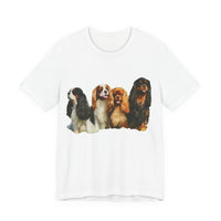 King Charles Spaniels 'Cavalier Club' Unisex Jersey Short Sleeve Tee