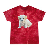 Bichon Frise Unisex CottonTie-Dye Tee, Crystal