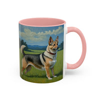 Swedish Vallhund - Ceramic Accent Coffee Mug - 2 Sizes