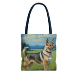 Swedish Vallhund Polyester Tote Bag (AOP) - Unleash Your Inner Voyager