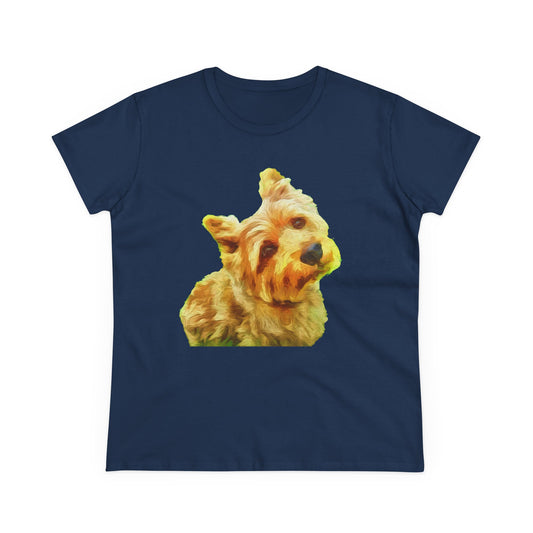 Norwich Terrier Women's Midweight Cotton Tee