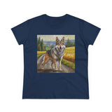 Czechoslovakian Vlcak 'Wolfdog' Women's Midweight Cotton Tee
