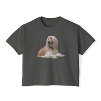 Afghan Hound Women's Oversized Boxy Tee