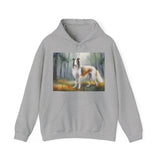 Borzoi 'Russian Wolfhound' Unisex 50/50 Hooded Sweatshirt