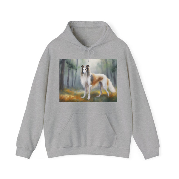 Borzoi 'Russian Wolfhound' Unisex 50/50 Hooded Sweatshirt