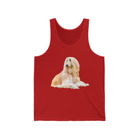 Afghan Hound Unisex Jersey Tank Top