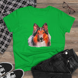 Collie - Rough Coated - Women's Midweight Cotton Tee