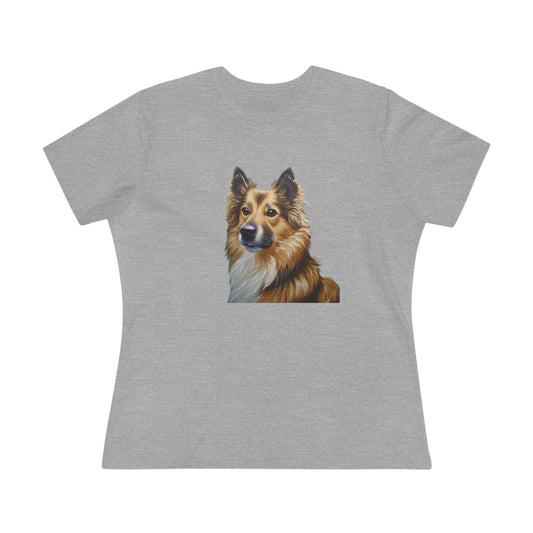 Icelandic Sheepdog Women's Relaxed Fit Cotton Tee