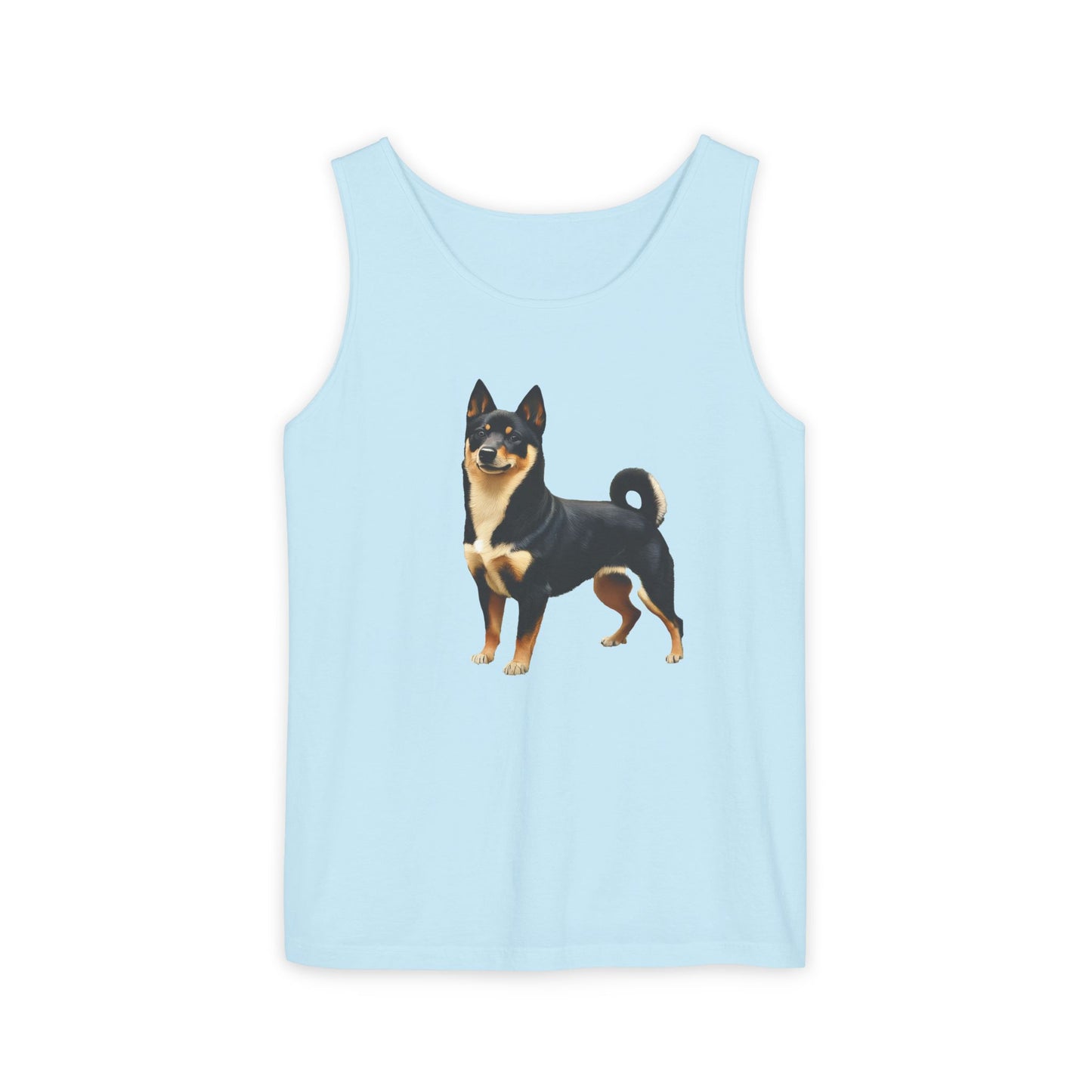 Black & Tan Shiba Inu Unisex Relaxed Fit Garment-Dyed Tank Top
