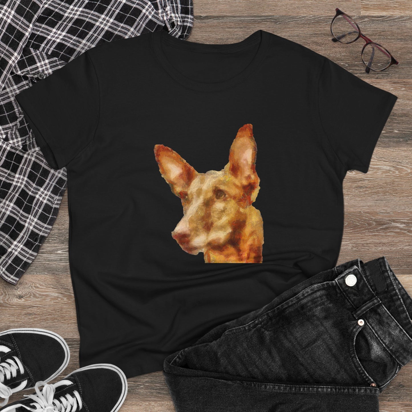 Pharoh Hound Women's Midweight Cotton Tee