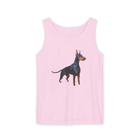 Doberman Pinscher Lover's  Unisex Relaxed Fit Garment-Dyed Tank Top - Summer Style
