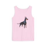 Doberman Pinscher Lover's  Unisex Relaxed Fit Garment-Dyed Tank Top - Summer Style