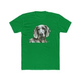 Weimaraner 'Greyson' Men's Cotton Crew Tee