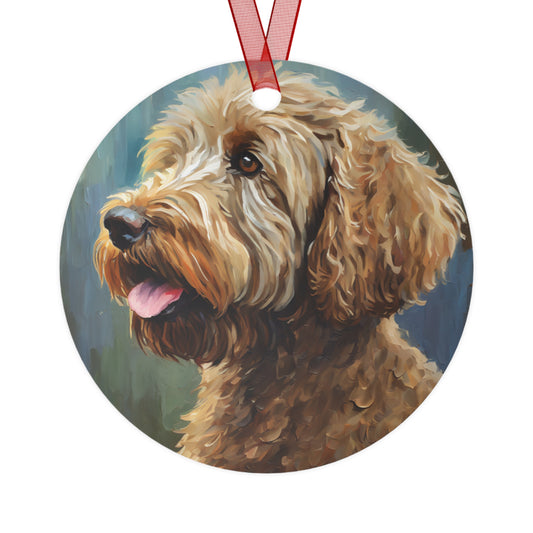 Labradoodle Magic Metal Ornaments