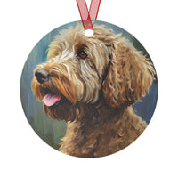 Labradoodle Magic Metal Ornaments