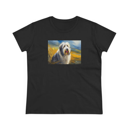 Old English Sheepdog Women's Midweight Cotton Tee