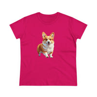 Welsh Corgi Puppy - Women's Midweight Cotton Tee