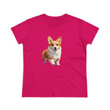 Welsh Corgi Puppy - Women's Midweight Cotton Tee