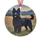 Croatian Sheepdog  - Christmas Tree Metal Ornaments