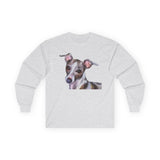 Italian Greyhound 'Lilly' Unisex Cotton Long Sleeve Tee