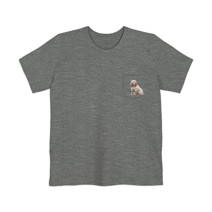 Clumber Spaniel Unisex Pocket T-shirt