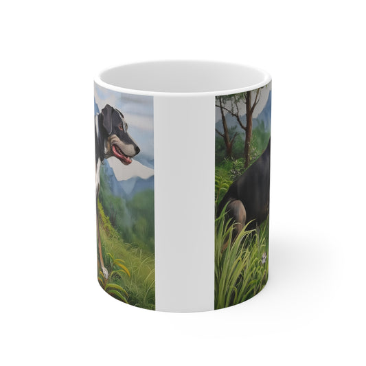 Mountain Cur Ceramic Mug 11oz