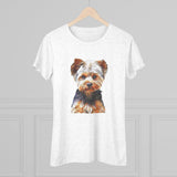 Yorkshire Terrier 'Yorkie' - Lupis Women's Slim Fit Triblend Tee