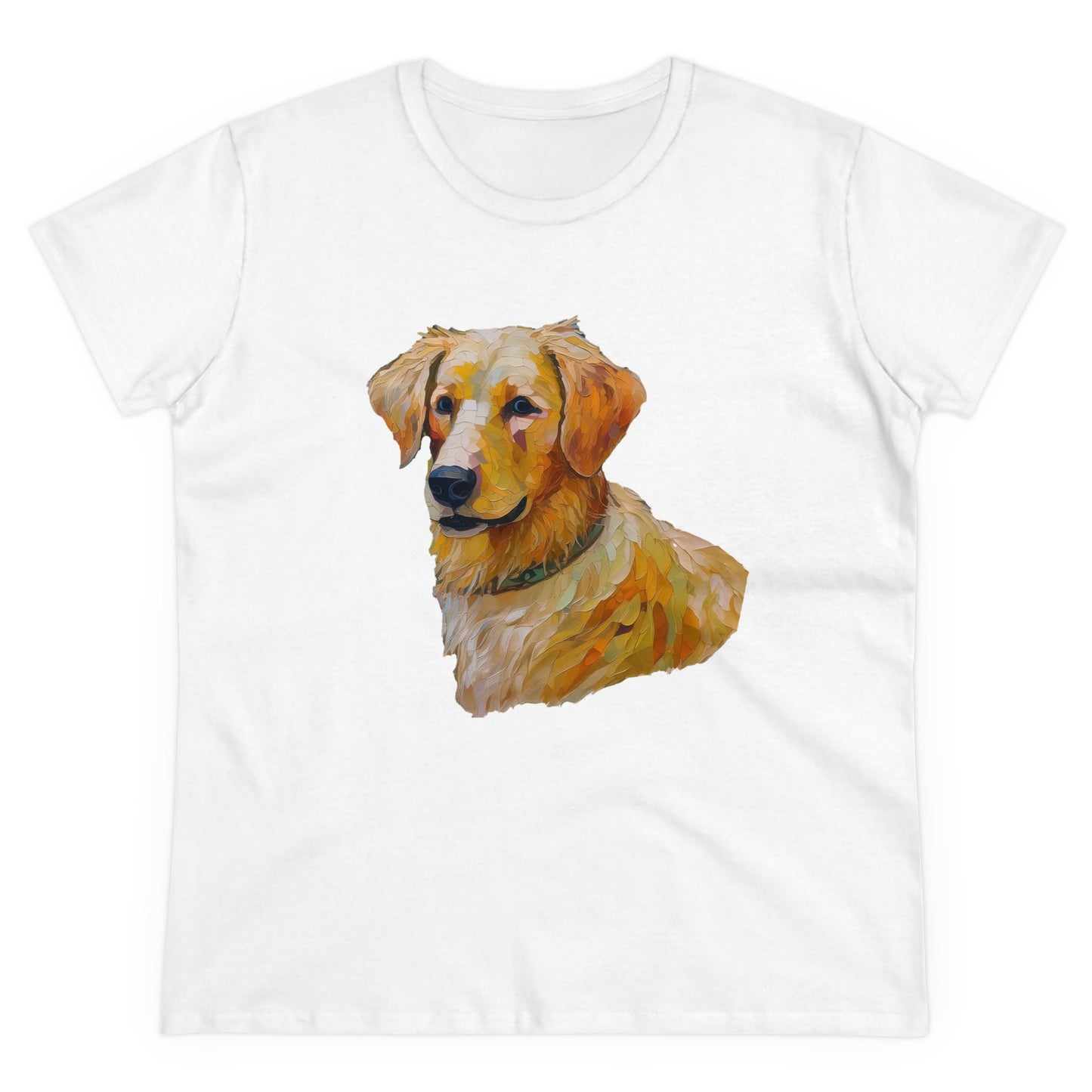 Golden Retriever Puppy Women's Midweight Cotton Tee