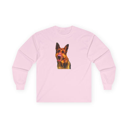 German Shepherd Bailey Unisex Cotton Long Sleeve Tee