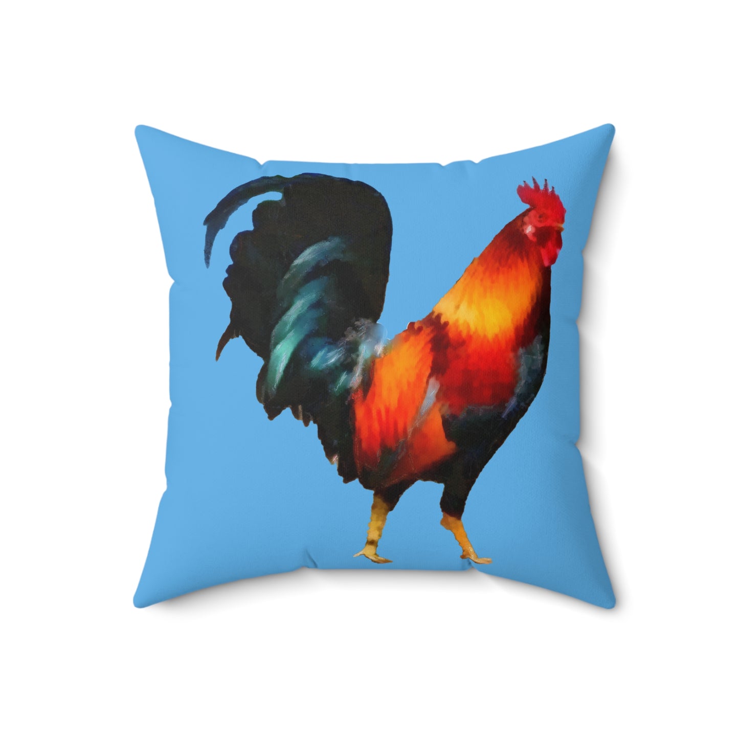 Rooster 'Silas' Spun Polyester Throw Pillow