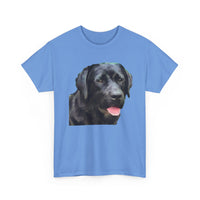 Black Labrador Retriever 'Rizzo' Unisex Heavy Cotton Tee