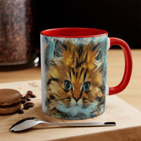 Fat Cat Ceramic Accent Coffee Mug, 11oz