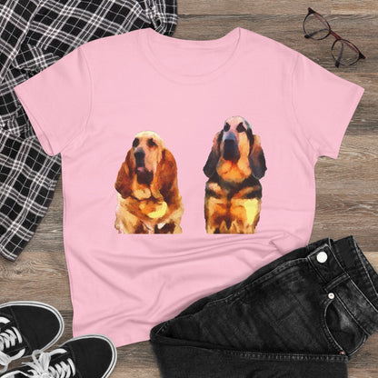 Bloodhounds 'Bear & Bubba' Women's Midweight Cotton Tee