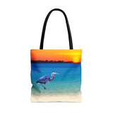 Blue Heron in Sunset -  Tote Bag