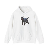 Kerry Blue Terrier 50/50 Hooded Sweatshirt