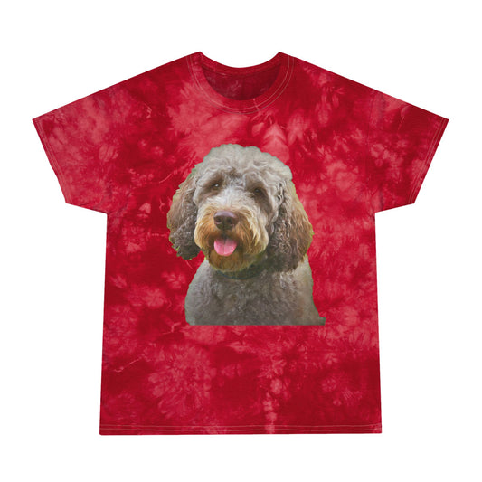 Lagotto Romagnolo 'Italian Truffle Dog' Unisex Tie Dye Tee