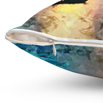 Greek Islands 'Aegean Enchantment' Spun Polyester Throw Pillow
