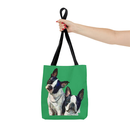 Boston  Terrriers "Skipper & Dee Dee" Tote Bag