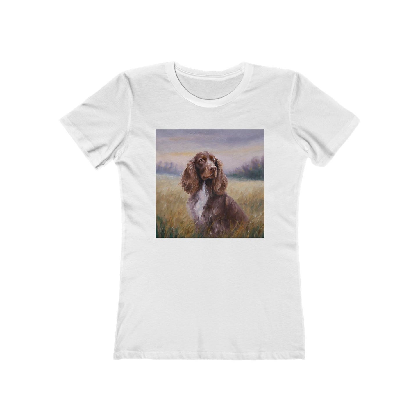 Field Spaniel Women's Slim Fitted Ringspun Cotton Tee