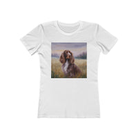 Field Spaniel Women's Slim Fitted Ringspun Cotton Tee